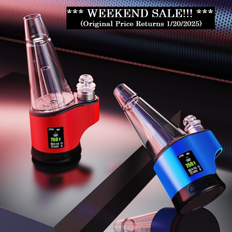 Water Vap. DABWAX RIG w/Multi Color Lights & Display - Use w/ Concentrates