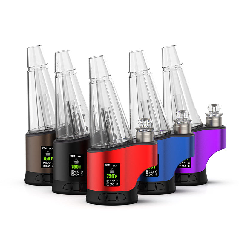 Water Vap. DABWAX RIG w/Multi Color Lights & Display - Use w/ Concentrates