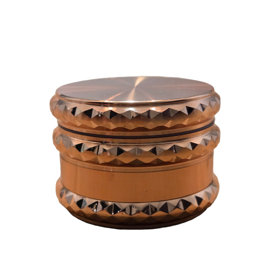 2 1/4" Inch Magnetic Rose Gold Metal Spice Tobacco Herb Grinder: Rose Gold
