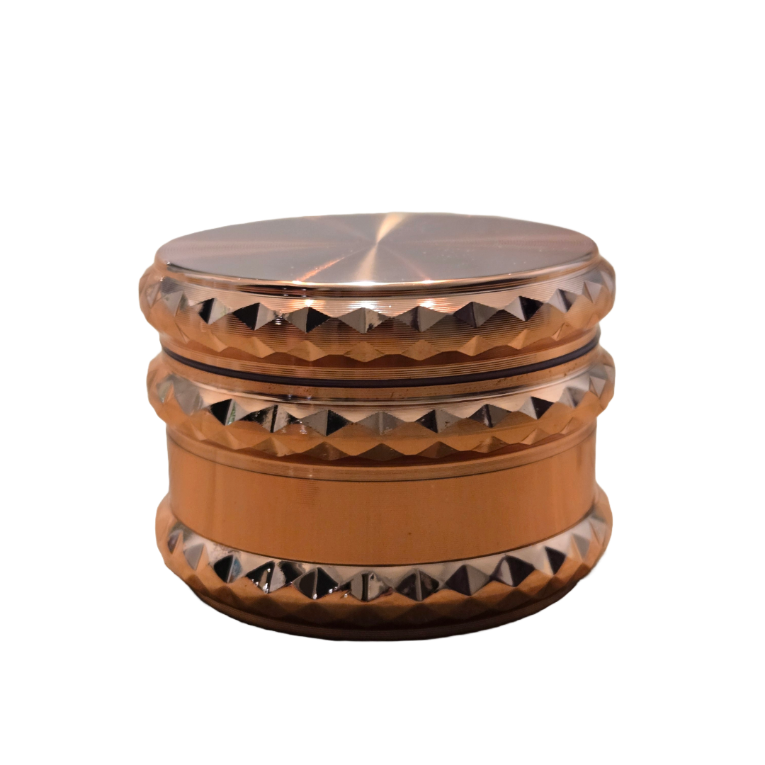 2 1/4" Inch Magnetic Rose Gold Metal Spice Tobacco Herb Grinder: Rose Gold